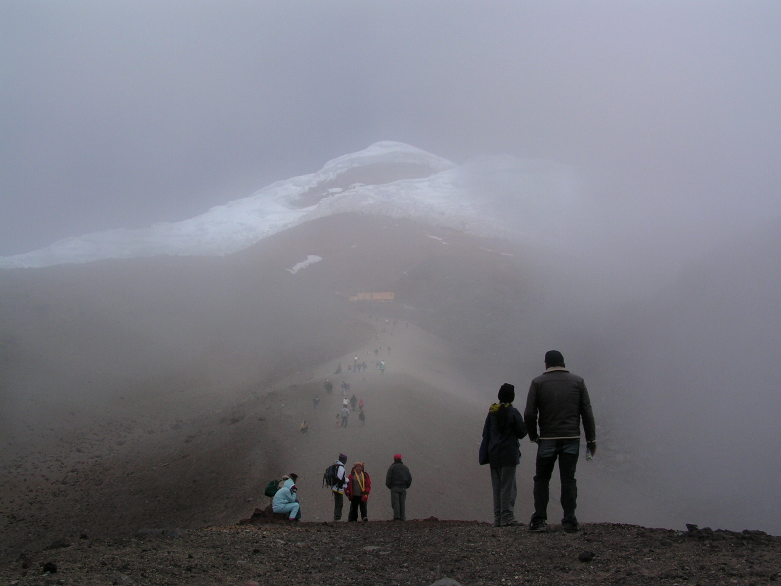 Aufstieg zum Refugio, Vulkan Cotopaxi, Ecuador